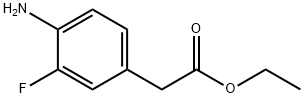 Benzeneacetic acid, 4-aMino-3-fluoro-, ethyl ester Struktur