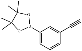 2-(3-Ethynyl-phenyl)-4,4,5,5-tetramethyl-[1,3,2]dioxaborolane Struktur