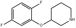 3-(2,5-DIFLUOROPHENOXY)PIPERIDINE Struktur