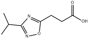 3-(3-Isopropyl-[1,2,4]oxadiazol-5-yl)-propionic acid Struktur