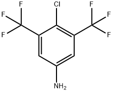 3,5-BIS(TRIFLUOROMETHYL)-4-CHLOROANILINE Struktur