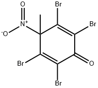 2,3,5,6-TETRABROMO-4-METHYL-4-NITRO-2,5-CYCLOHEXADIEN-1-ONE Struktur