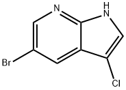 5-溴-3-氯-7-氮雜吲哚 結(jié)構(gòu)式
