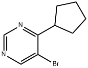 5-Bromo-4-cyclopentylpyrimidine Struktur