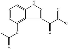 4-(乙酰氧基)-Α-氧代-1H-吲哚-3-乙酰氯, 952006-34-7, 結(jié)構(gòu)式