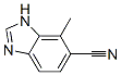 1H-Benzimidazole-6-carbonitrile,  7-methyl- Struktur