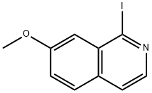 1-iodo-7-methoxyisoquinoline Struktur