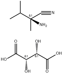 (2S)-2-AMino-2,3-diMethyl-butanenitrile D-(-)-Tartaric Acid Struktur