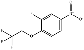 2-Fluoro-4-nitro-1-(2,2,2-trifluoroethoxy)benzene Struktur