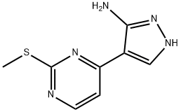 4-(2-(METHYLTHIO)PYRIMIDIN-4-YL)-1H-PYRAZOL-5-AMINE