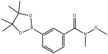 3-(N,O-DIMETHYLHYDROXYLAMINOCARBONYL)PHENYLBORONIC ACID, PINACOL ESTER, 957061-17-5, 結(jié)構(gòu)式