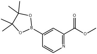 4-(4,4,5,5-テトラメチル-1,3,2-ジオキサボロラン-2-イル)ピコリン酸メチル 化學(xué)構(gòu)造式
