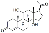 11,14-dihydroxypregn-4-ene-3,20-dione Struktur