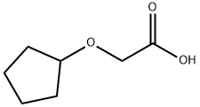 (cyclopentyloxy)acetic acid Struktur