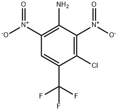 3-Chloro-2,6-dinitro-4-trifluoromethylaniline Struktur