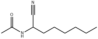 Acetamide,  N-(1-cyanoheptyl)- Struktur