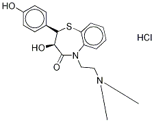 Deacetyl-O-demethyl Diltiazem Hydrochloride Struktur