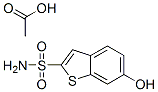 6-hydroxybenzo(b)thiophene-2-sulfonamide acetate ester Struktur