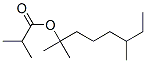 1,1,5-trimethylheptyl isobutyrate Structure