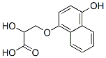 3-(4-hydroxy-1-naphthoxy)lactic acid Struktur