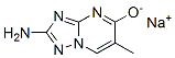 sodium 2-amino-6-methyl-[1,2,4]triazolo[1,5-a]pyrimidin-5-olate Struktur