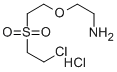 2-[2-(2-Chloroethl)sulfonyl]ethoxyethanamine hydrochloride Struktur
