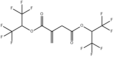 BIS(HEXAFLUOROISOPROPYL)ITACONATE Struktur