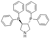 (3R,4R)-(+)-BIS(DIPHENYLPHOSPHINO)PYRROLIDINE Struktur