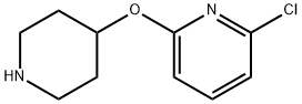 2-CHLORO-6-(PIPERIDIN-4-YLOXY)-PYRIDINE Struktur