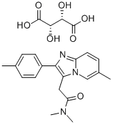 Zolpidem tartrate Structure