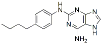 2-(4-n-butylanilino)adenine Structure