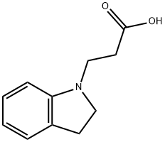3-(2,3-DIHYDRO-1H-INDOL-1-YL)PROPANOICACID
 Struktur