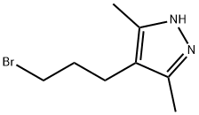 4-(3-Bromopropyl)-3,5-dimethyl-1H-pyrazole Struktur