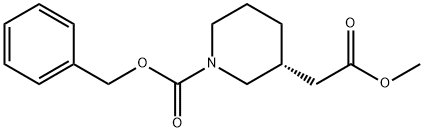 (R)-1-CBZ-3-哌啶乙酸甲酯, 1253792-11-8, 結構式