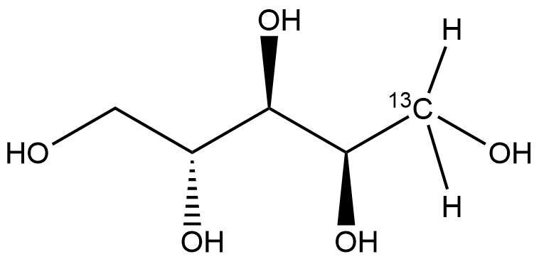 D-[1-13C]LYXITOL Struktur