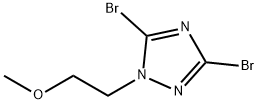 3,5-Dibromo-1-(2-methoxyethyl)-1H-[1,2,4]triazole Struktur