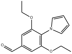 3,5-Diethoxy-4-(1h-pyrrol-1-yl)benzaldehyde Struktur
