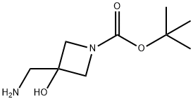 3-(氨基甲基)-3-羥基氮雜環(huán)丁烷-1-羧酸叔丁酯 結(jié)構(gòu)式