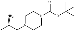 TERT-BUTYL 4-(2-AMINOPROPYL)PIPERAZINE-1-CARBOXYLATE Struktur
