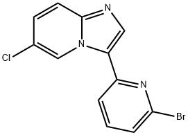 3-(6-BROMOPYRIDIN-2-YL)-6-CHLOROIMIDAZO[1,2-A]PYRIDINE Struktur