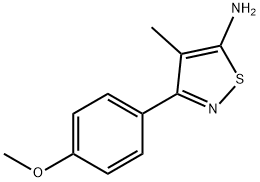 3-(4-methoxyphenyl)-4-methylisothiazol-5-amine Struktur