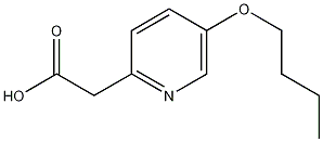 2-(5-butoxypyridin-2-yl)acetic acid Struktur