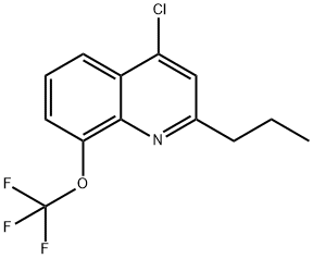 4-Chloro-2-propyl-8-trifluoromethoxyquinoline Structure