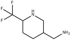 5-(Aminomethyl)-2-(trifluoromethyl)piperidine Structure