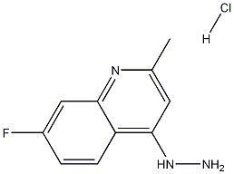 7-FLUORO-4-HYDRAZINO-2-METHYLQUINOLINE HYDROCHLORIDE, 1171174-76-7, 結(jié)構(gòu)式