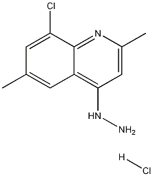 8-Chloro-2,6-dimethyl-4-hydrazinoquinoline hydrochloride Structure