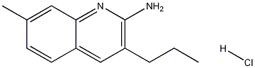2-AMINO-7-METHYL-3-PROPYLQUINOLINE HYDROCHLORIDE, 1171420-35-1, 結構式