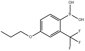 4-Propoxy-2-(trifluoromethyl)phenylboronic acid Struktur