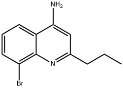 4-AMINO-8-BROMO-2-PROPYLQUINOLINE, 1189106-36-2, 結構式