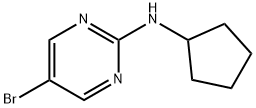 5-Bromo-N-cyclopentylpyrimidin-2-amine Struktur